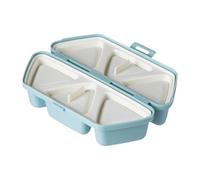 Sushi Mold - 6 Cavity Food Grade PP Mold | Non-Stick Triangle Rice Ball Maker, Foldable Kitchen Gadget for Meal Prep, Home School, Picnic Camping and Travel Outdoor Cooking