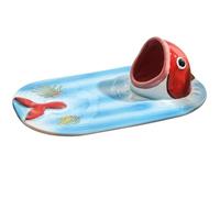 Sushi Plate - Sushi Serving Tray | Japanese Sushhi Dish, Portable Bamboo Sushii Tray, Ceramic Hand Painted Dish Bowl For Hotel Restaurant Salad Kitchen Dinner Home Food Party And Lunchh