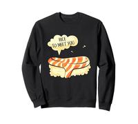 Sushi Rice to Meet You Cute Nigiri Kawaii Pun Humour Art Sweatshirt