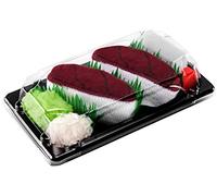 Sushi Socks Box - 1 paire de Sushi CHAUSSETTES en Coton: Thon Nigiri - CADEAU CRÉATIF pour Fammes et Hommes, Thon, 36/40