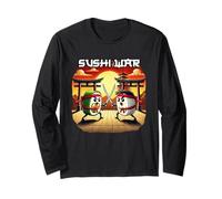 Sushi War Anime Kawaii Set Japonais Food Lover Otaku Manga Manche Longue