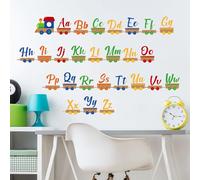 SUSHRUTA Stickers Muraux Lettre Train Décoration De Chambre d'enfant Éducation De La Petite Enfance Chambre d'enfant Autocollants Muraux Amovibles