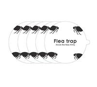 Susian 5 pièces piège à puces Autocollants Ronds Collants pièges à Mouches dôme Remplissage de piège à puces pour Maison Chambre Maison pour Animaux de Compagnie, recharges de Remplacement