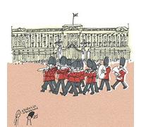 Susie Brooks Elles à Langer Protection à Buckingham Palace II 40 x 40 cm Toile, Multicolore