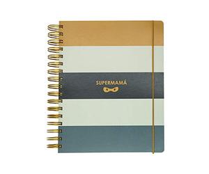 SUSIKO - Agenda annuel 2021 - Rayures super maman - Semaine - Haute qualité - Papier de 90 g - Présenté dans une élégante boîte - Une fois que vous la connaissez, vous ne pourrez pas vivre sans elle.