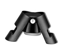 susiodeu Bouchon de bouteille de vin en acier inoxydable décoratif liège mignon étanche buse scellant fuite économiseur vin barre réfrigérateur cadeau, Le noir