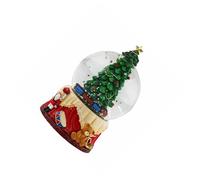 susiodeu Boule à neige de Noël en résine avec de magnifiques flocons neige, une décoration table pour créer l'esprit Noël à la maison et une ambiance festive et chaleureuse. Cette boule