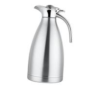 susiodeu Carafe isotherme en acier inoxydable durable pour café et thé. Garde efficacement vos boissons préférées chaudes froides, Argent, 2L