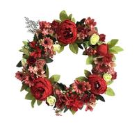 susiodeu Couronne artisanale à suspendre à la porte d'entrée. Décoration saisonnière idéale pour les fêtes et les mariages, Pour elle apporte une touche de gaieté. À suspendre l'intérieur comme