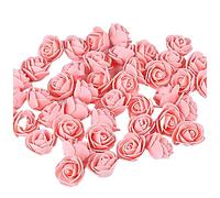 susiodeu Couronne décorative pour Maison de Mariage, 500 pièces, Couronne décorative élégante et accrocheuse pour Mariage et Maison, tête de Rose à Faire soi-même, Viande Rose