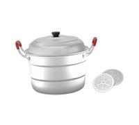 susiodeu Cuiseur vapeur en aluminium avec double poignée pour des repas plus sains et une cuisson en toute sécurité. Grande capacité.
