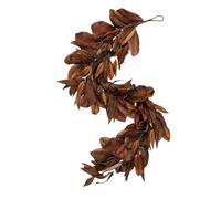 susiodeu Guirlande Artificielle d'automne pour aux Tons Brun terreux avec Feuilles de Magnolia. La Couronne de Feuilles Magnolia Peut Maintenir la plénitude.