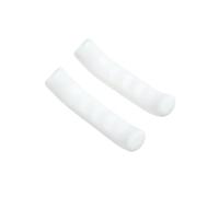 susiodeu Housse de poignée de frein de vélo en Silicone, 2 paquets/lot, facile à installer, housse de guidon de vélo en Gel de silice Flexible et Durable, Blanc