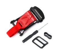 susiodeu Kit de dégagement pour casque de moto en métal, comprenant une jugulaire confortable, un anneau en D de remplacement et compatible avec les casques