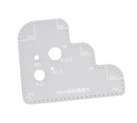 susiodeu Outil de pochoir à coins arrondis, gabarit circulaire en acrylique, outil de marquage précis, facile à utiliser pour les créateurs, gabarit circulaire clair et détaillé, gabarits en acrylique