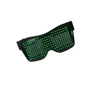 susiodeu Polyvalent facile à porter fêtes large Application cadeau ABS Bluetooth LED lunettes LED lueur lunettes LED lunettes, vert