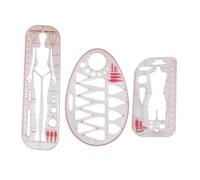 susiodeu Règle de couturière, outil de traçage et marquage pour la couture, nombreuses applications, gabarit vêtements mode, idéal pour les esprits créatifs, la couture, le quilting, le dessin