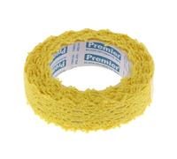 susiodeu Ruban adhésif décoratif à double bord pour dentelle, pour travaux manuels pour travaux manuels symétriques, jaune, 15mm