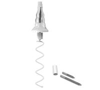 susiodeu Stabilisateur de cime d'arbre Unique à Torsion Solution de décoration d'arbre Facile et Pratique Support cime Noël en Fer forgé Convient à différents Types d'arbres, Blanc