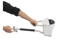 Susoso Lanceur de plâtre, pulvérisateur de ciment avec bande d'étanchéité, pression de travail 2 MPa, entrée d'air, taille 11 mm, longueur totale 75 cm, pour réparation domestique, argenté, noir