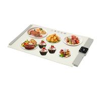 Susoso Plaque chauffante Food - Avec sangles de fixation et sac en toile - Haute efficacité - Sécurité enfant - Régulation précise de la température pour les cuisines - 65 x 39 x 2,1 cm - Blanc