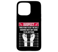 Suspect Menace d'obtenir la Ceinture en sachant qu'elle ne va Pas Coque pour iPhone 15 Pro Max