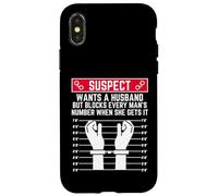 Suspect Veut Un Mari mais Bloque Chaque Homme numéro Femme Coque pour iPhone X/XS