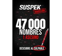 SUSPEK - Asesinato en Barcelona: 47 000 sospechosos, 17 indicios, 1 culpable. Libro juego escape game para adultos, novela enigma investigación criminal Murder Party | Expediente Nº02