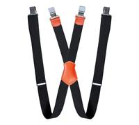 Suspenders for Dress Pants, X Back Adjustable Braces, Clip on Trouser Holder Straps, Fashionable Elastic Outfit Accessory to Workplace Wear Casual Shopping Dates Parties Formal Events 1.5x47.24 Inches