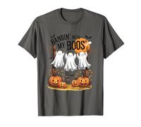Suspendre avec My Boos Fantôme d'halloween Fantôme Effrayant T-Shirt