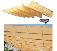 Suspendre La Couverture D’ombrage Wave,Couverture De Pare-Soleil De Pergola Rétractable Extérieure,pergola avec Toit Rétractable,Couverture D’ombrage De, W0.7*L9m/W2.29*L29.53ft