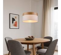Suspendu Éclairage Optique Bois Couvrir Spot Tissu Clients Chambre Lampe Blanc