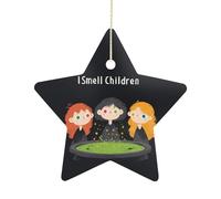 Suspendu Je Sens Les Enfants Ornements Porcelaine Noël Décoration pour Maison Fête Intérieur