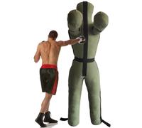 Suspendu Mannequin de Lutte, Judo Grappling Sac de Frappe, entraînement de Frappe, MMA Position Debout Dummy Lutte Arts Martiaux Boxe Karaté Entraînement, Non rempli (Color : C Green, Size : 185cm)