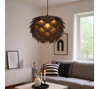 Lampe Suspendue Design Feuilles Anthracite Gris
