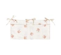 Suspendu Polyvalent Pour Berceau De Bébé Étui Organisateur En Tissu De Coton Poche À Larges Ouvertures De Dessin Animé Conception Portable Étui À Couches Suspendu En Coton Lavable