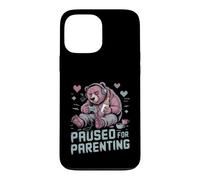Suspendu pour la parentalité Gamer Bear New Parent Coque pour iPhone 13 Pro Max