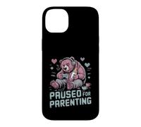 Suspendu pour la parentalité Gamer Bear New Parent Coque pour iPhone 14 Plus