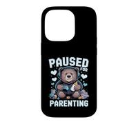 Suspendu pour la parentalité Gamer Bear New Parent Coque pour iPhone 14 Pro