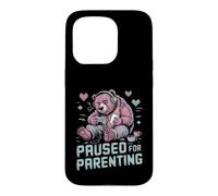 Suspendu pour la parentalité Gamer Bear New Parent Coque pour iPhone 15 Pro