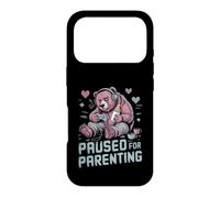 Suspendu pour la parentalité Gamer Bear New Parent Coque pour iPhone 17 Pro