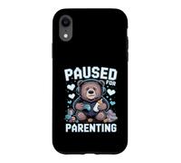 Suspendu pour la parentalité Gamer Bear New Parent Coque pour iPhone XR