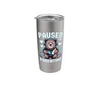 Suspendu pour la parentalité Gamer Bear New Parent Gobelet isotherme en acier inoxydable double paroi