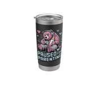 Suspendu pour la parentalité Gamer Bear New Parent Gobelet isotherme en acier inoxydable double paroi