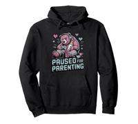Suspendu pour la parentalité Gamer Bear New Parent Sweat à Capuche
