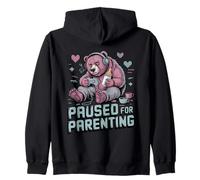 Suspendu pour la parentalité Gamer Bear New Parent Sweat à Capuche