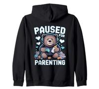 Suspendu pour la parentalité Gamer Bear New Parent Sweat à Capuche