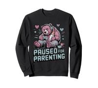 Suspendu pour la parentalité Gamer Bear New Parent Sweatshirt