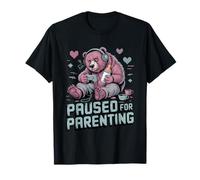 Suspendu pour la parentalité Gamer Bear New Parent T-Shirt