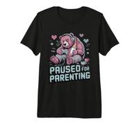 Suspendu pour la parentalité Gamer Bear New Parent T-Shirt Haut de Gamme